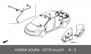 Жгут проводов 32751SNCC01 HONDA