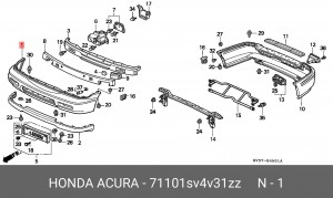 Буфер 71101SV4V31ZZ HONDA