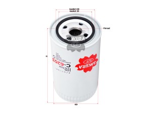 Фильтр масляный двигателя C-6203 SAKURA