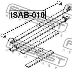 Сайлентблок - втулка рессоры ISAB-010 FEBEST