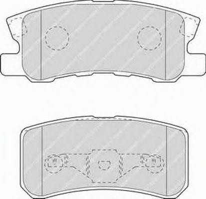 Комплект тормозных колодок, диско FSL1604 FERODO
