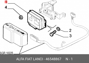 Блок управления, управление двигателем 46548867 ALFA FIAT LANCIA