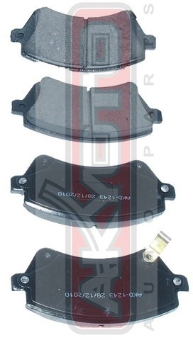 Колодки тормозные дисковые AKD-1243 AKYOTO