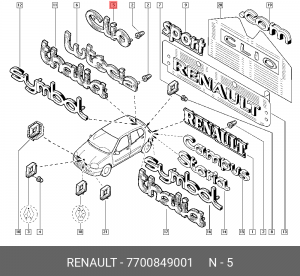 Деталь 7700849001 RENAULT