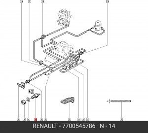 Термовыключатель, пусковой обогатитель 7700545786 RENAULT