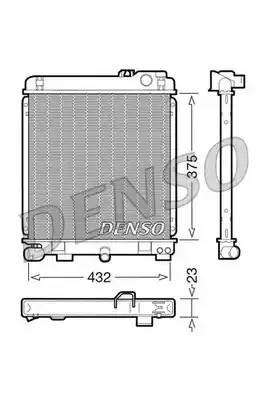 Радиатор, охлаждение двигател DRM05030 DENSO