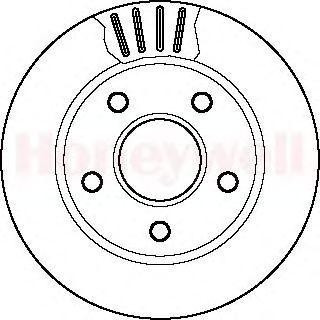 Тормозной диск 561654B BENDIX JURID