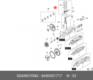 Деталь 6650301717 SSANG YONG