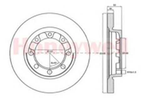 Тормозной диск 567806B BENDIX JURID