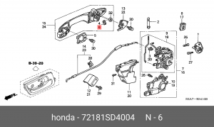 Деталь 72181SD4004 HONDA