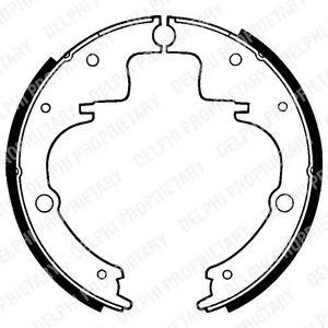 Комплект тормозных колодок LS1074 DELPHI