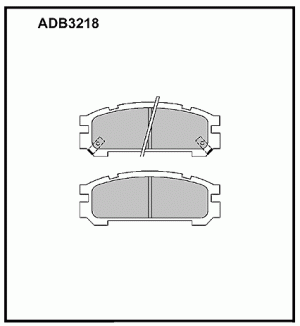 Колодки тормозные дисковые ADB3218 ALLIED NIPPON