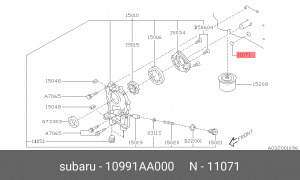 Сальник 10991AA000 SUBARU