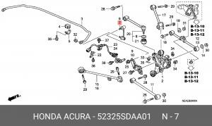 Стойка стабилизатора 52325-SDA-A01 HONDA
