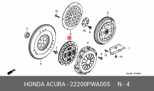Диск сцепления 22200PWA005 HONDA