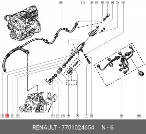 Пружина 7701024654 RENAULT