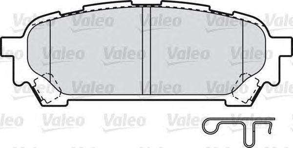 Комплект тормозных колодок, диско 598875 VALEO PHC
