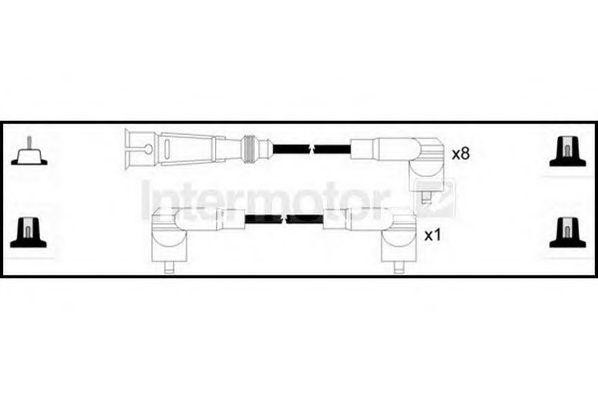 Ккомплект проводов зажигания 73959 STANDARD