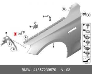 Деталь 41 35 7 230 570 BMW