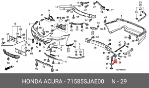 Деталь 71585SJAE00 HONDA