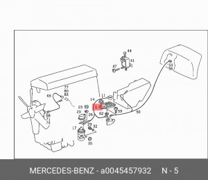 Блок управления, система зажигания A 004 545 79 32 MERCEDES BENZ