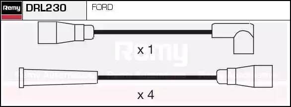 Ккомплект проводов зажигания DRL230 DELCO REMY
