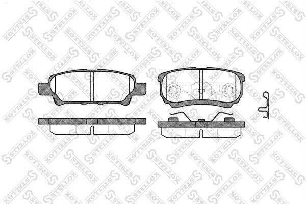 Колодки тормозные дисковые 1062-002-SX STELLOX