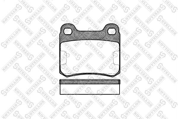Колодки тормозные дисковые 168-010-SX STELLOX