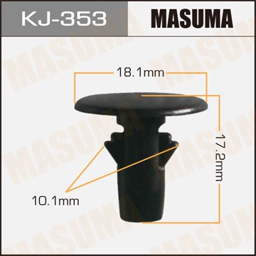 Клипса крепежная KJ353 MASUMA