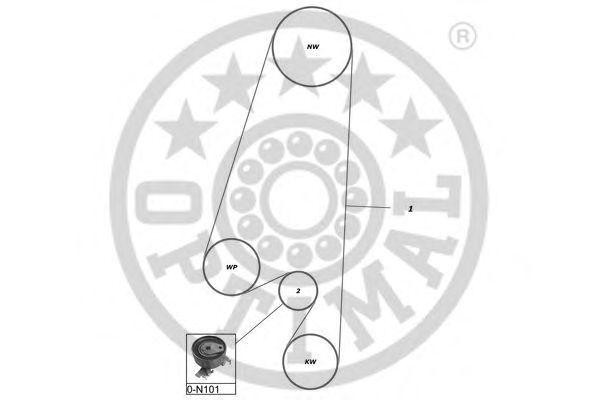 Комплект ремня ГРМ SK-1169 OPTIMAL