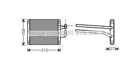 Радиатор отопителя KA6067 AVA