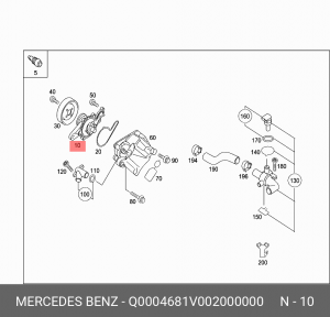 Водяной насос Q0004681V002000000 SMART