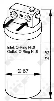Осушитель, кондиционер 33104 NRF
