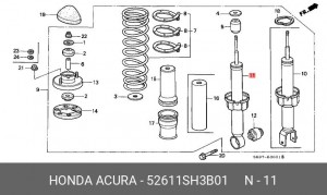 Амортизатор 52611SH3B01 HONDA