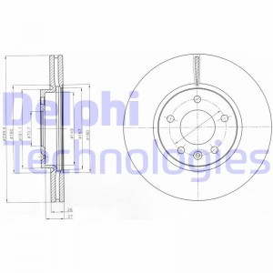 Диск тормозной BG4278 DELPHI