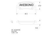 Колодки тормозные дисковые AN8057WKE AKEBONO