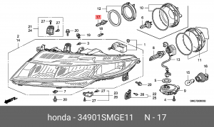 Лампа 34901SMGE11 HONDA