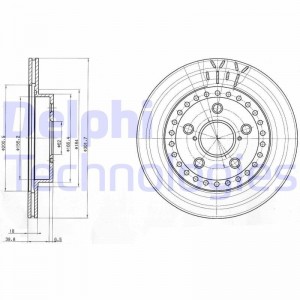 Тормозной диск BG3536 DELPHI