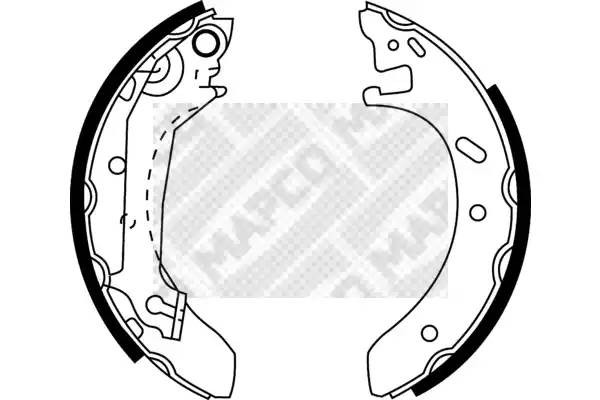 Комплект тормозных колодок 8823 MAPCO