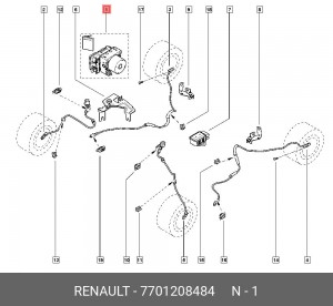 Гидроагрегат, тормозная система 7701208484 RENAULT