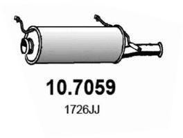 Глушитель выхлопных газов конечный 107059 ASSO