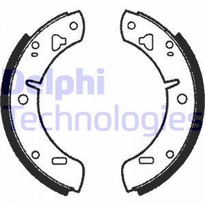 Комплект тормозных колодок LS1023 DELPHI