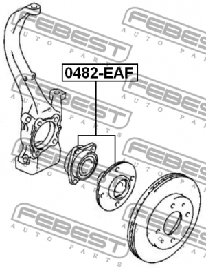 Подшипник ступицы колеса 0482-EAF FEBEST