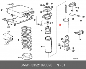 Амортизатор подвески 33521090398 BMW