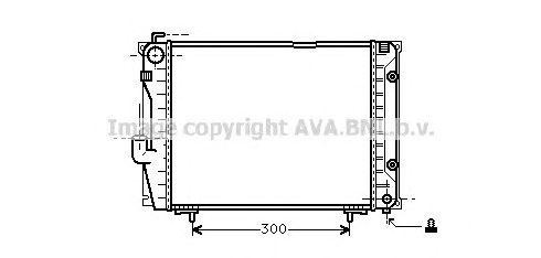 Радиатор охлаждения ДВС MSA2069 AVA