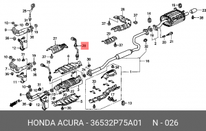 Лямбда-зонд 36532P75A01 HONDA