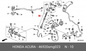 Главный цилиндр, система сцепления 46920SMG023 HONDA
