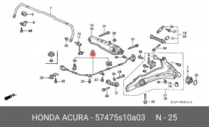 Деталь 57475S10A03 HONDA