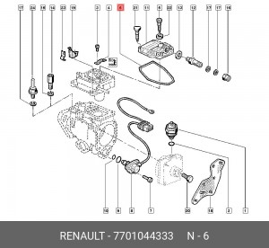 Прокладка 7701044333 RENAULT