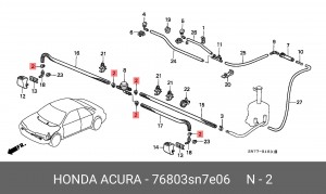 Зажимный хомут 76803SN7E06 HONDA
